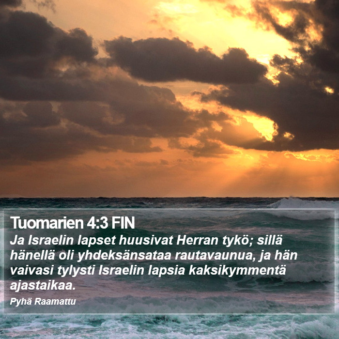 Tuomarien 4:3 FIN Bible Study