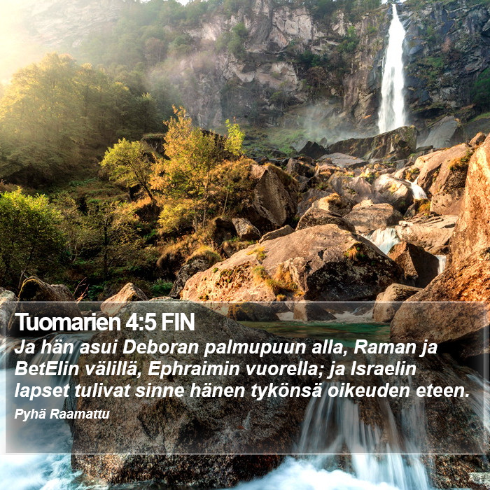 Tuomarien 4:5 FIN Bible Study