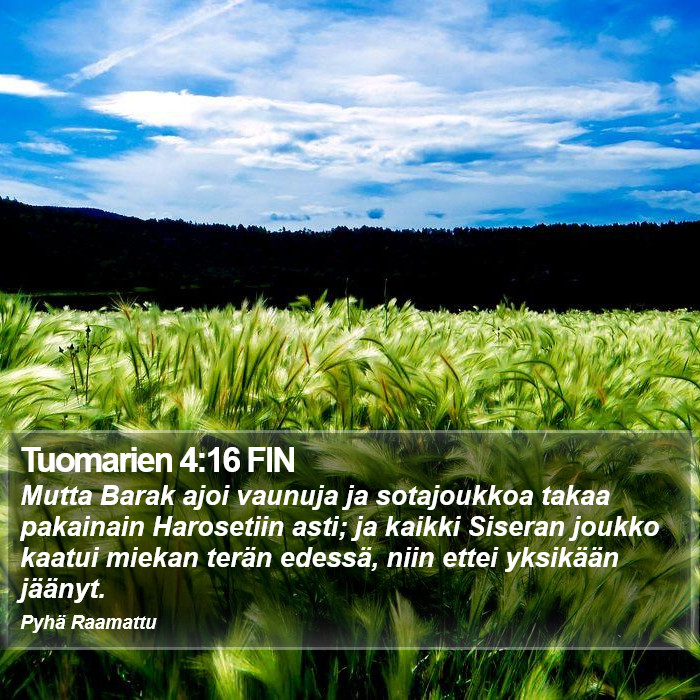 Tuomarien 4:16 FIN Bible Study