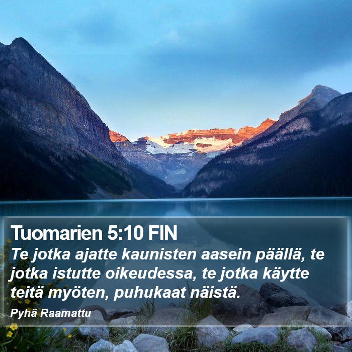 Tuomarien 5:10 FIN Bible Study