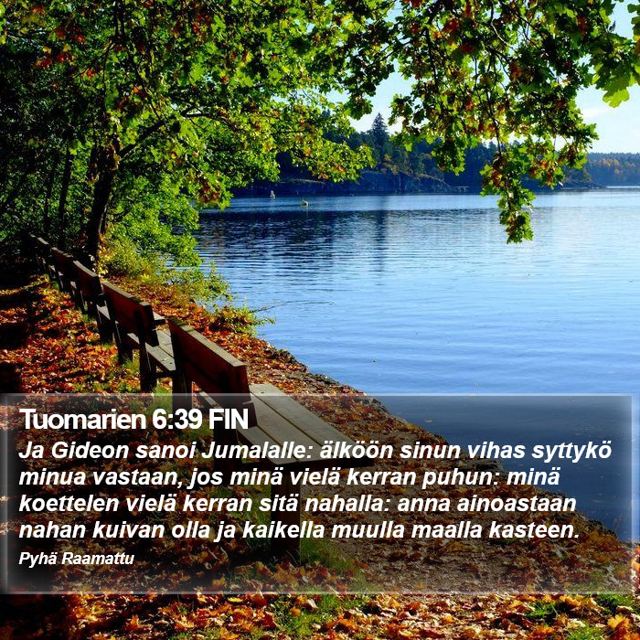 Tuomarien 6:39 FIN Bible Study
