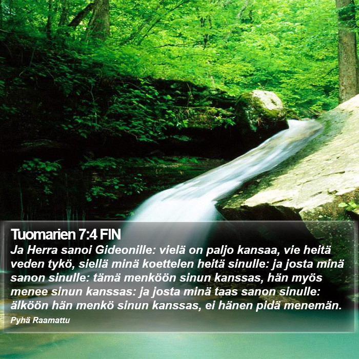 Tuomarien 7:4 FIN Bible Study