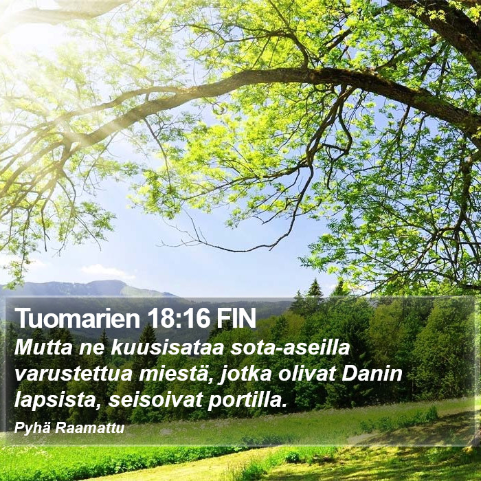 Tuomarien 18:16 FIN Bible Study