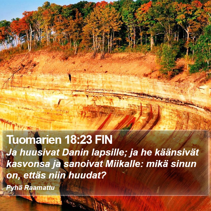 Tuomarien 18:23 FIN Bible Study