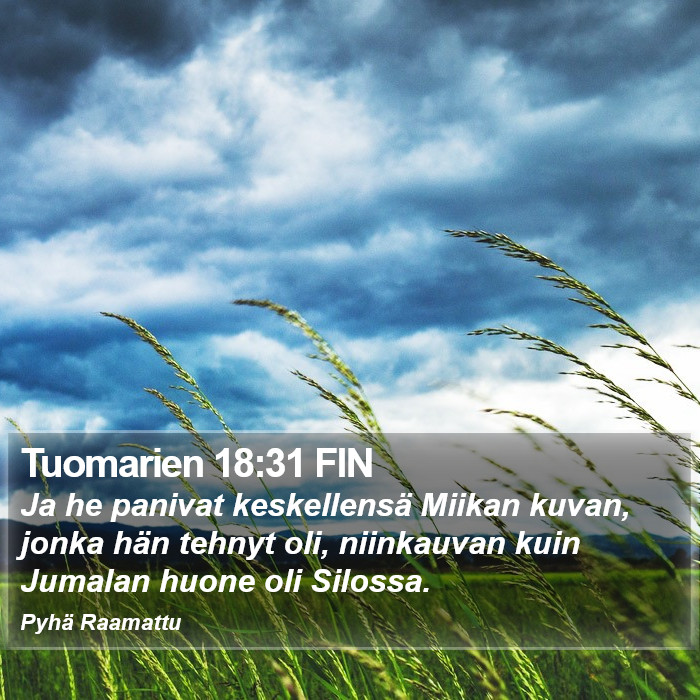 Tuomarien 18:31 FIN Bible Study