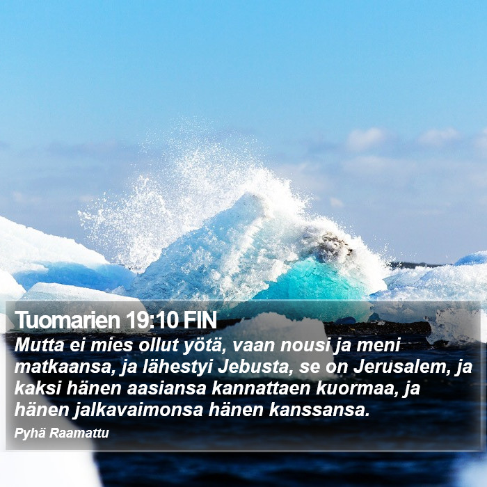 Tuomarien 19:10 FIN Bible Study