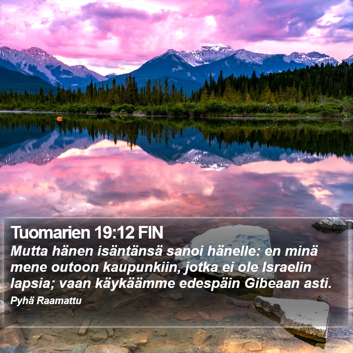 Tuomarien 19:12 FIN Bible Study
