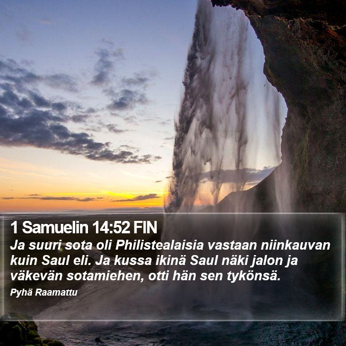 1 Samuelin 14:52 FIN Bible Study