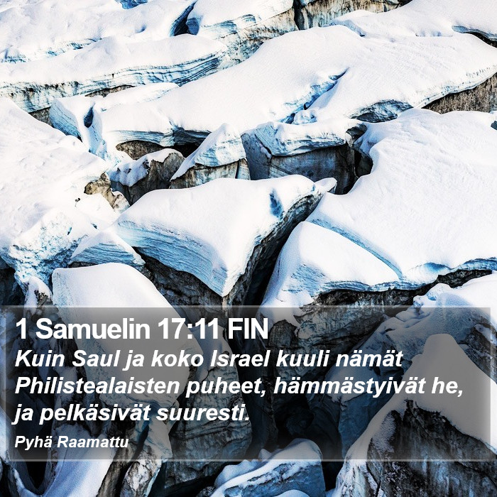 1 Samuelin 17:11 FIN Bible Study