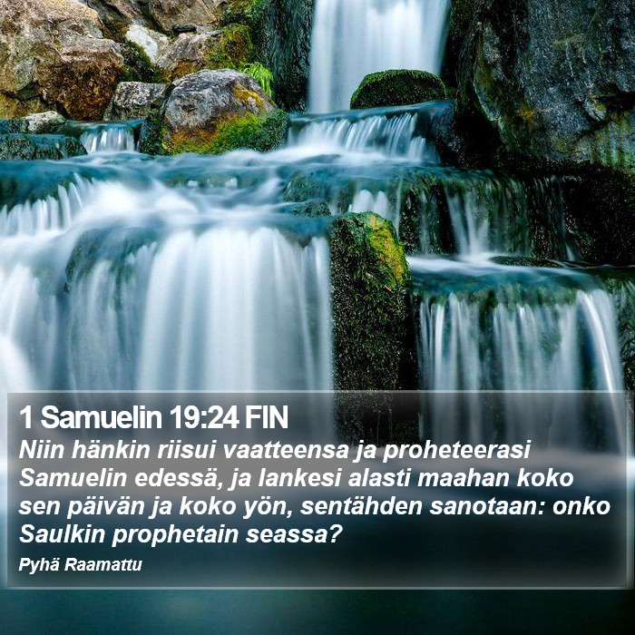 1 Samuelin 19:24 FIN Bible Study
