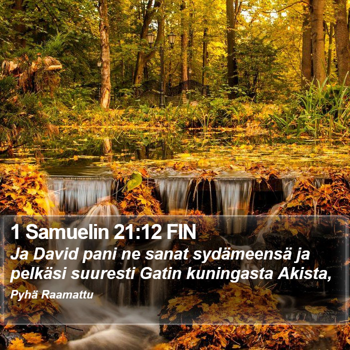 1 Samuelin 21:12 FIN Bible Study