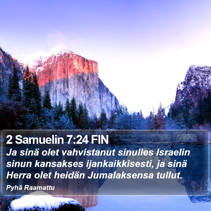 2 Samuelin 7:24 FIN Bible Study