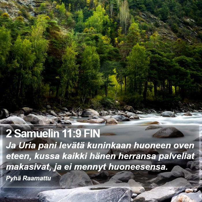 2 Samuelin 11:9 FIN Bible Study