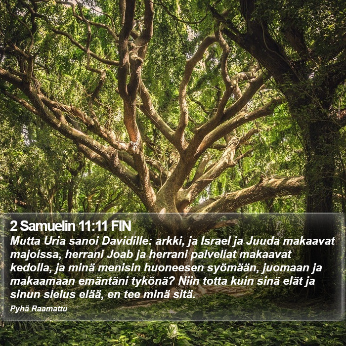 2 Samuelin 11:11 FIN Bible Study