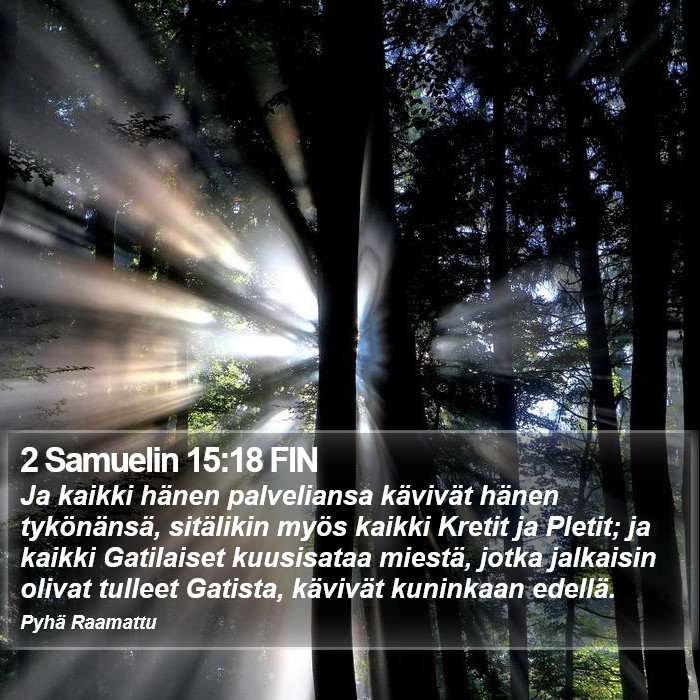 2 Samuelin 15:18 FIN Bible Study