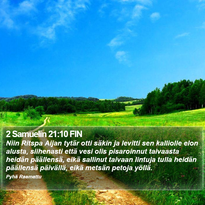 2 Samuelin 21:10 FIN Bible Study