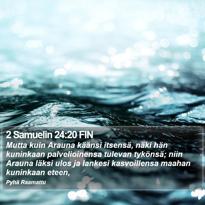 2 Samuelin 24:20 FIN Bible Study
