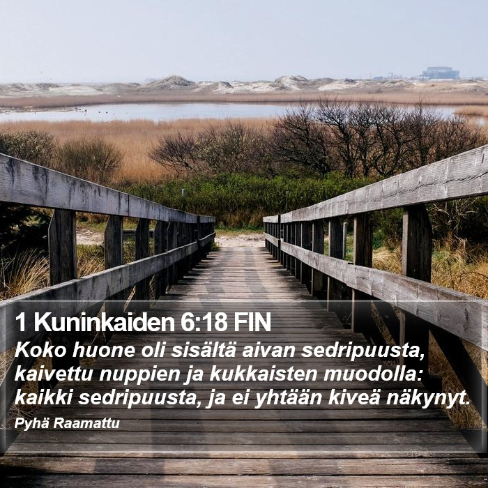 1 Kuninkaiden 6:18 FIN Bible Study