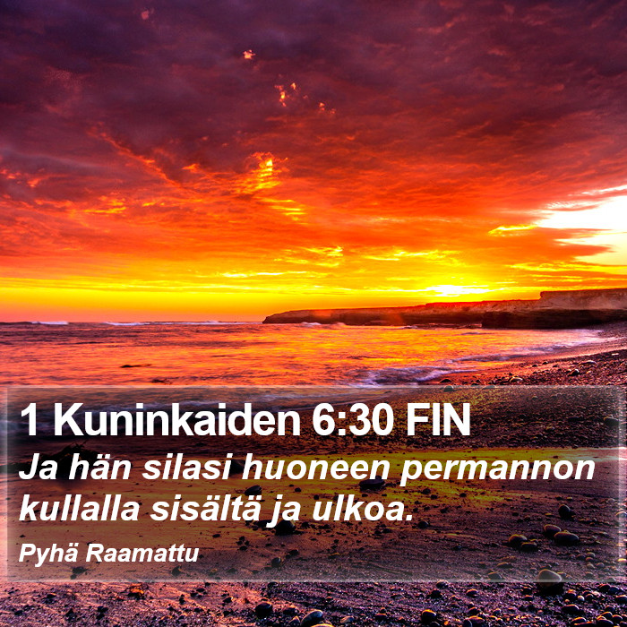 1 Kuninkaiden 6:30 FIN Bible Study