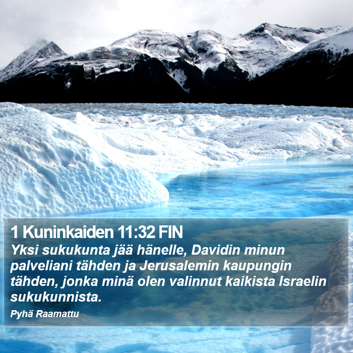 1 Kuninkaiden 11:32 FIN Bible Study