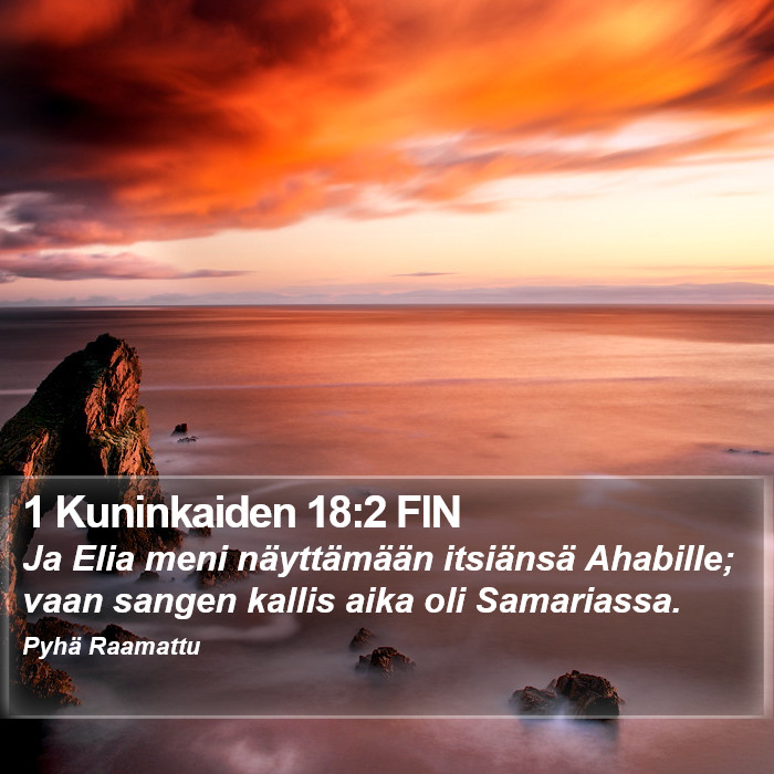 1 Kuninkaiden 18:2 FIN Bible Study