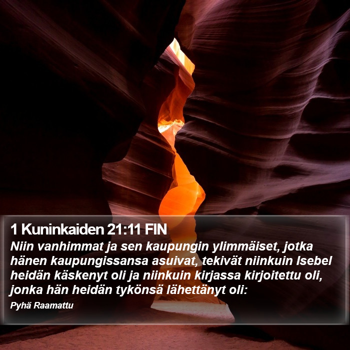 1 Kuninkaiden 21:11 FIN Bible Study