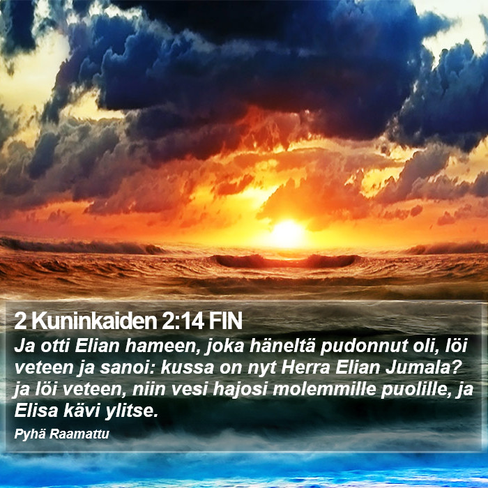 2 Kuninkaiden 2:14 FIN Bible Study