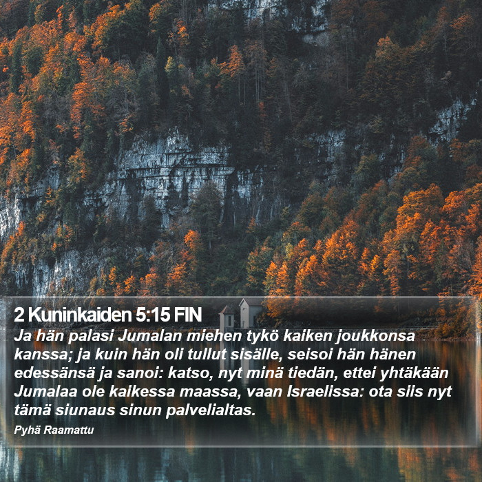 2 Kuninkaiden 5:15 FIN Bible Study