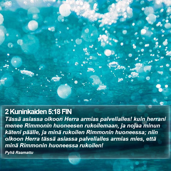 2 Kuninkaiden 5:18 FIN Bible Study