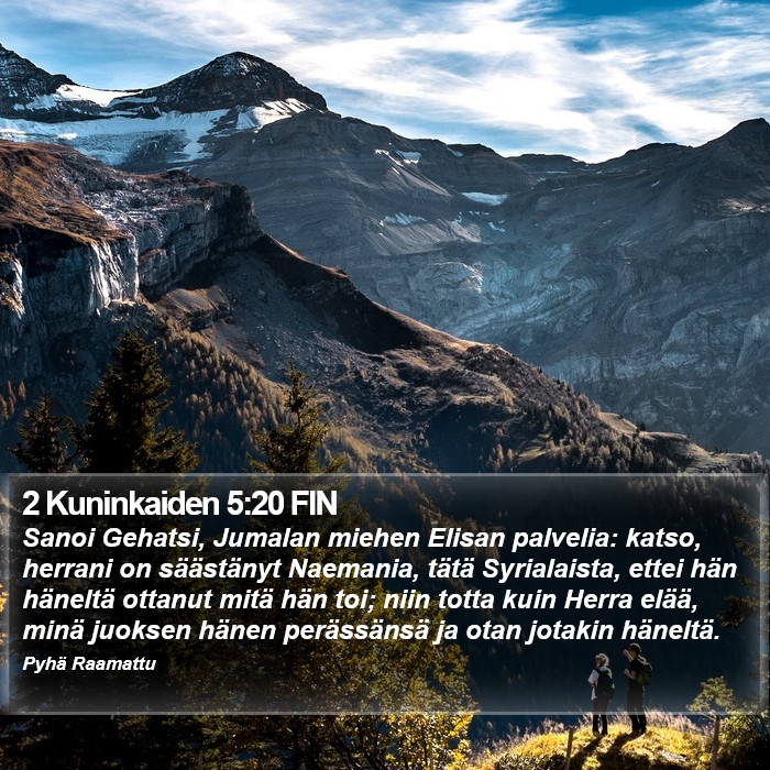2 Kuninkaiden 5:20 FIN Bible Study