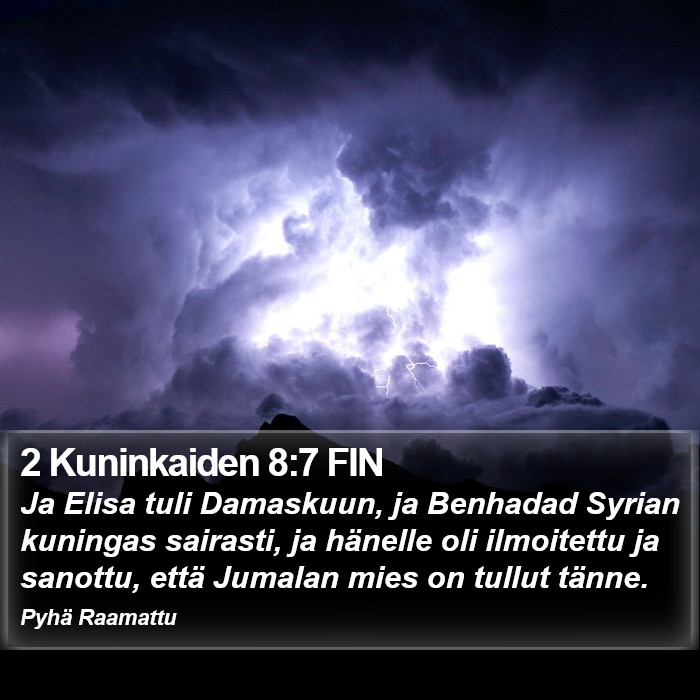 2 Kuninkaiden 8:7 FIN Bible Study