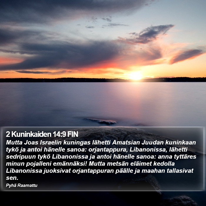 2 Kuninkaiden 14:9 FIN Bible Study