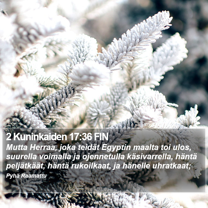 2 Kuninkaiden 17:36 FIN Bible Study