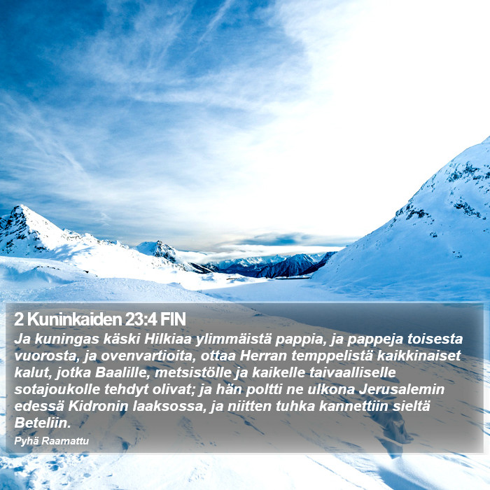 2 Kuninkaiden 23:4 FIN Bible Study