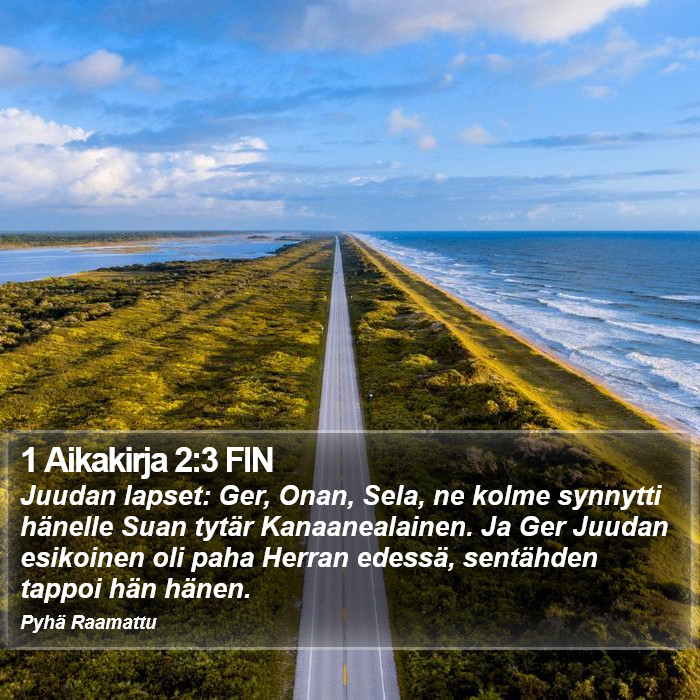 1 Aikakirja 2:3 FIN Bible Study