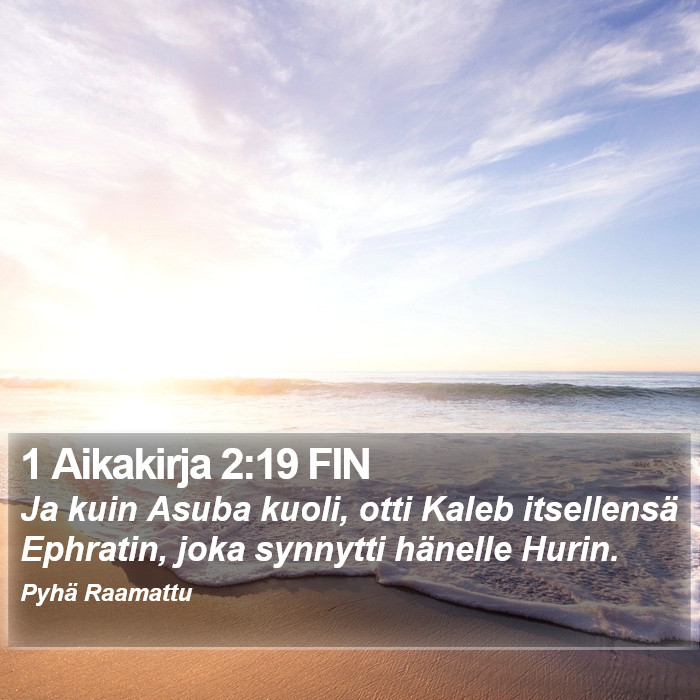 1 Aikakirja 2:19 FIN Bible Study