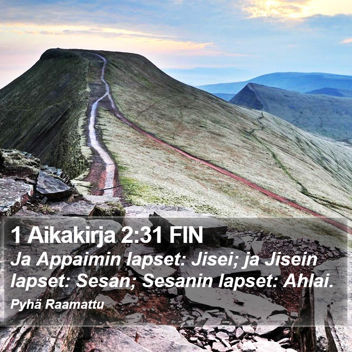 1 Aikakirja 2:31 FIN Bible Study