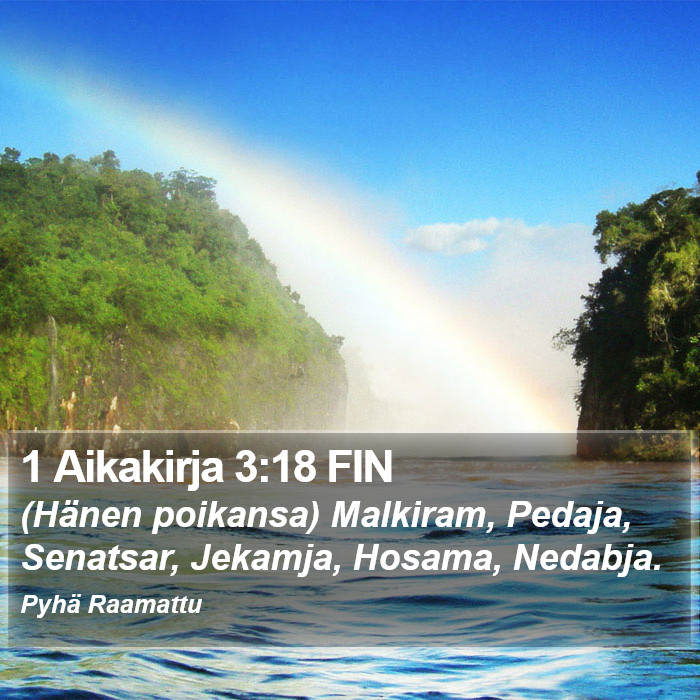 1 Aikakirja 3:18 FIN Bible Study