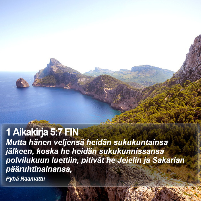 1 Aikakirja 5:7 FIN Bible Study