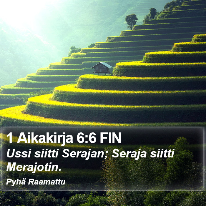 1 Aikakirja 6:6 FIN Bible Study