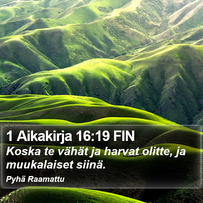 1 Aikakirja 16:19 FIN Bible Study