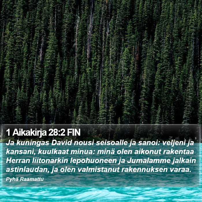 1 Aikakirja 28:2 FIN Bible Study