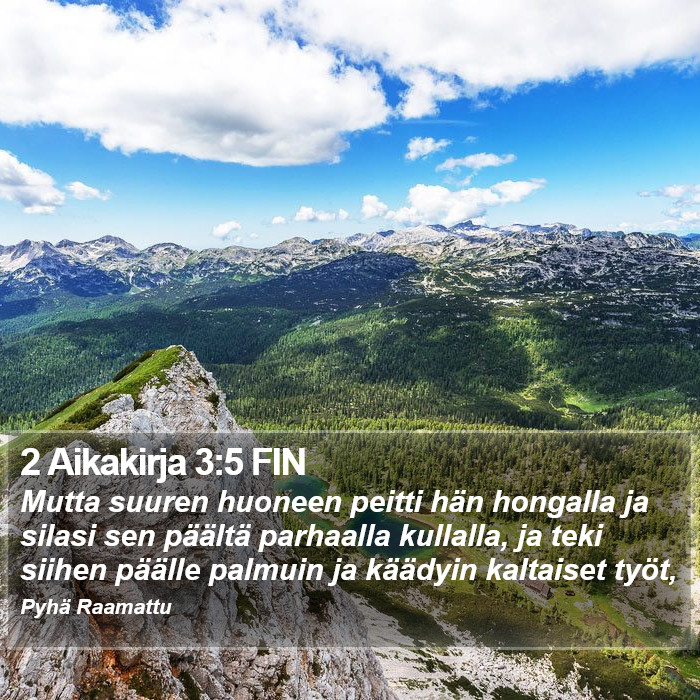 2 Aikakirja 3:5 FIN Bible Study