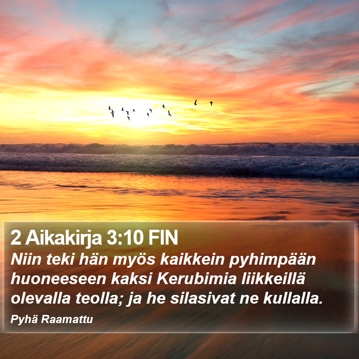 2 Aikakirja 3:10 FIN Bible Study