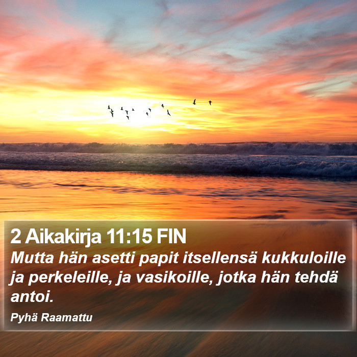 2 Aikakirja 11:15 FIN Bible Study