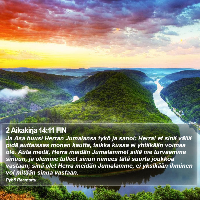 2 Aikakirja 14:11 FIN Bible Study