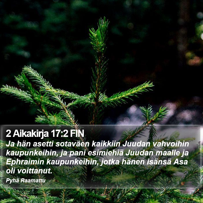 2 Aikakirja 17:2 FIN Bible Study