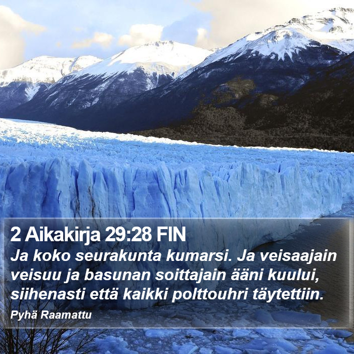 2 Aikakirja 29:28 FIN Bible Study
