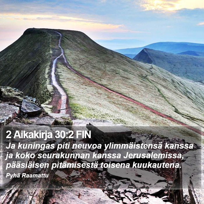 2 Aikakirja 30:2 FIN Bible Study