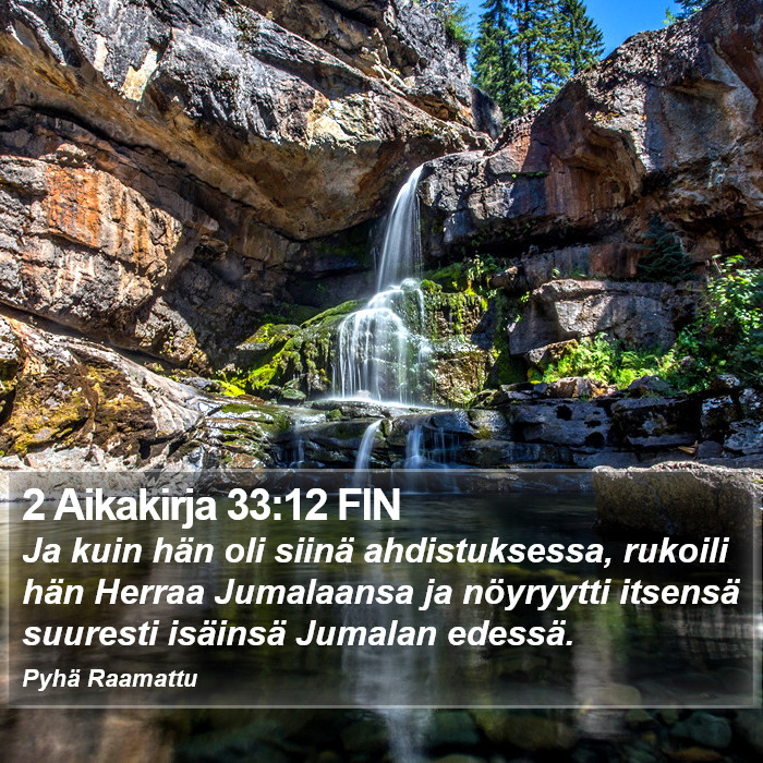 2 Aikakirja 33:12 FIN Bible Study